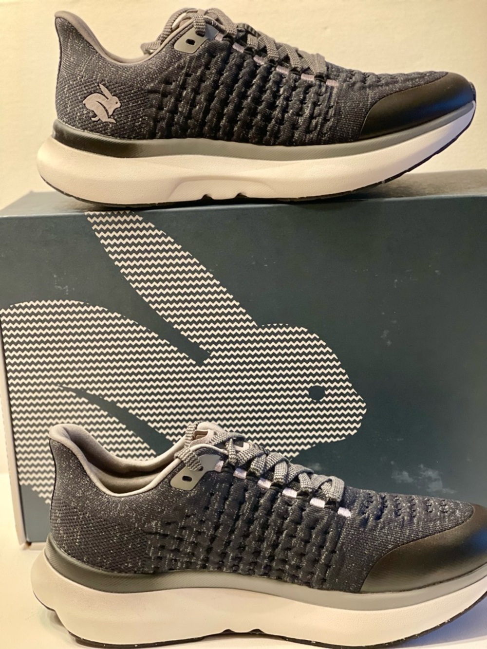 NIB RABBIT DREAM CHASER BLACK RUNNING SHOES MENS SIZES 9.5 or 11 MEDIUM - Picture 5 of 17